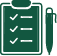 Blog und Downloads Eine Checkliste mit Stift und Papier